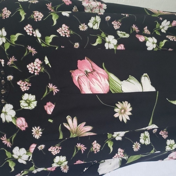 Gabby Skye Floral Sleeveless Fit to Flair Dress Size - Picture 6 of 12